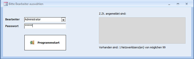 Postbuch - Posteingangsbuch, Postausgangsbuch f�r Verwaltungen, �mter und Beh�rden - Programmstart-